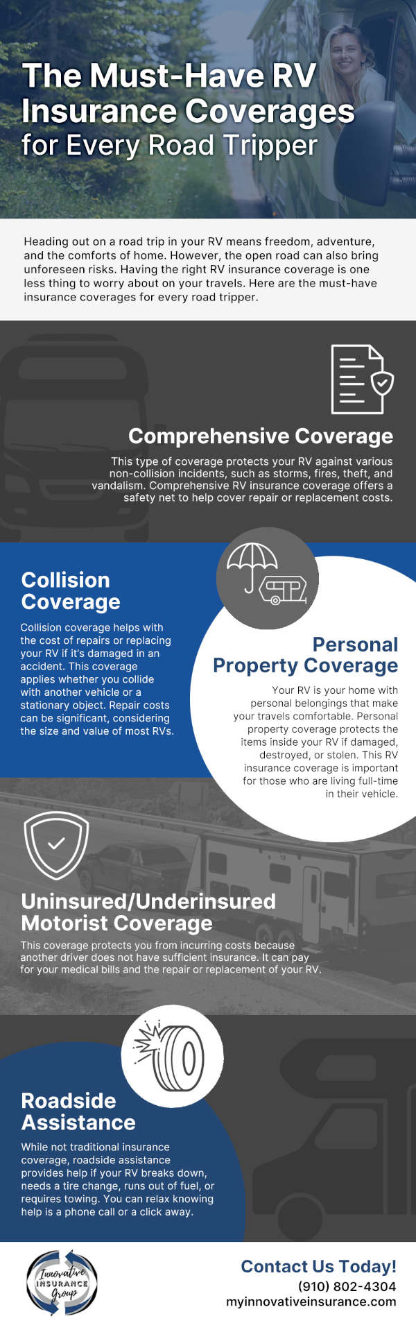 The Must-Have RV Insurance Coverages for Every Road Tripper [infographic]