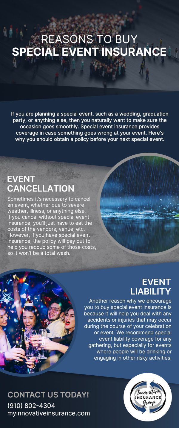 Reasons to Buy Special Event Insurance [infographic]